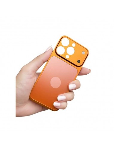 Back Film Métalique Pour iPhone 13 Pro Max Design 17 Pro Max Orange