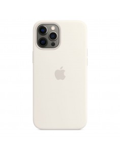Coque en silicone pour iPhone 12 Pro Max - Blanc