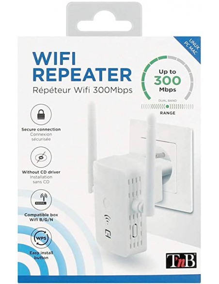 Répéteur Wi-Fi avec port ethernet 300 Mbps