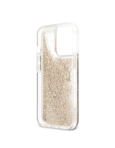 Coque Guess Avec Paillettes Doré Pour iPhone 13...