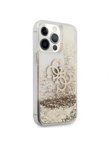 Coque Guess Avec Paillettes Doré Pour iPhone 13 Pro