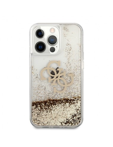 Coque Guess Avec Paillettes Doré Pour iPhone 13 Pro