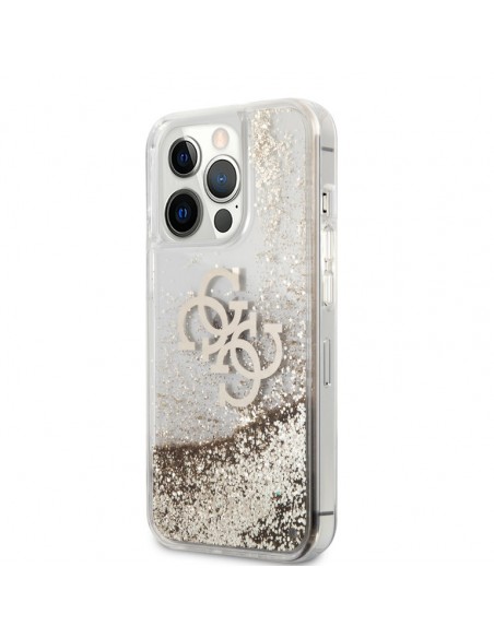 Coque Guess Avec Paillettes Doré Pour iPhone 13 Pro