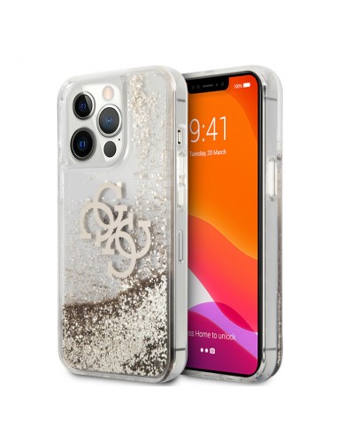 Coque Guess Avec Paillettes Doré Pour iPhone 13...