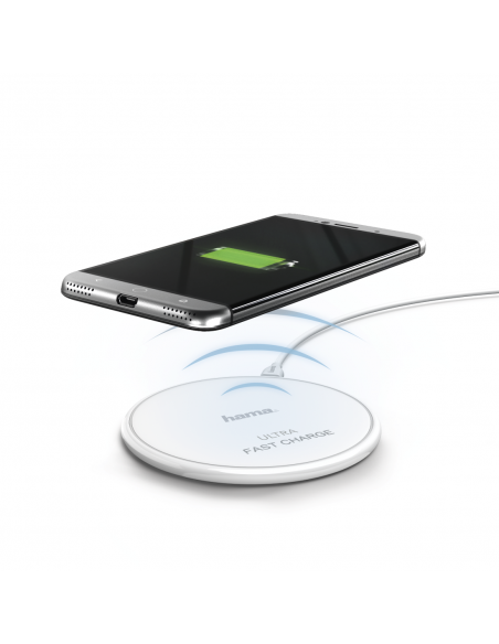 Chargeur sans fil hama "MagCharge" - Blanc
