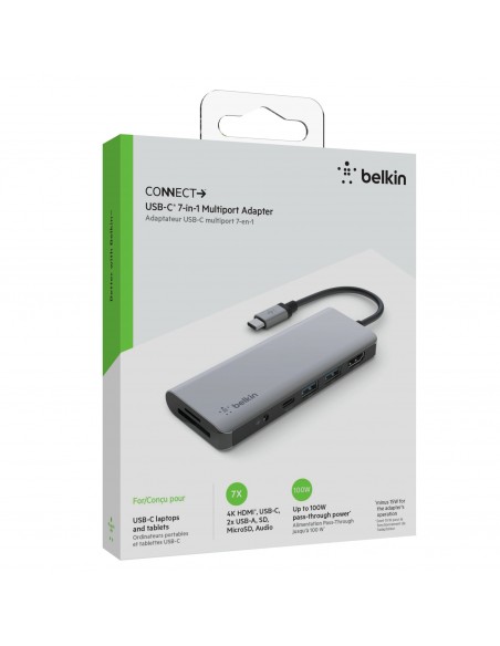 Adaptateur USB-C Belkin Vers Multiport 7 en 1