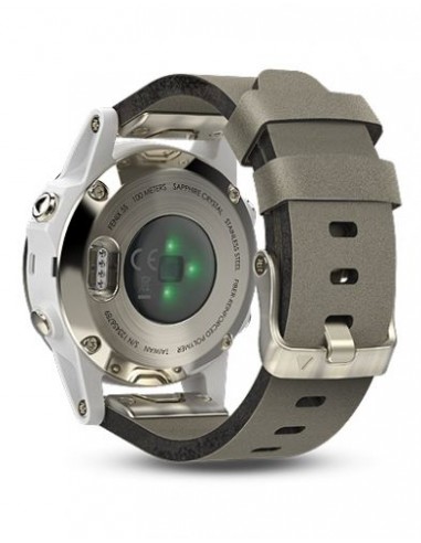 GARMIN FENIX 5S SAPPHIRE - GOLD LEATHER...