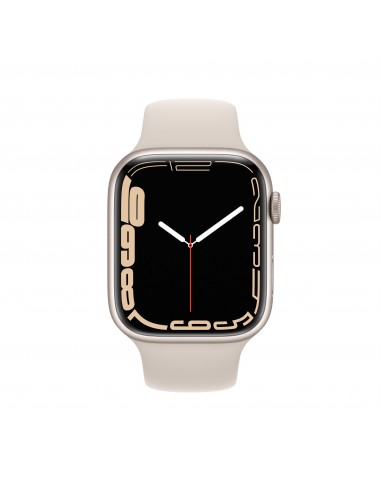 Apple Watch Series 7 GPS Alu Lumière Stellaire 45mm Bracelet Sport