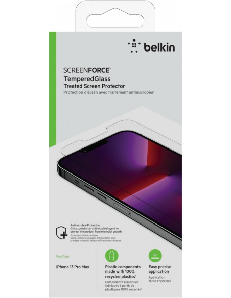 Belkin - protection d'écran - verre trempé pour iPhone 13 Pro Max Pas Cher