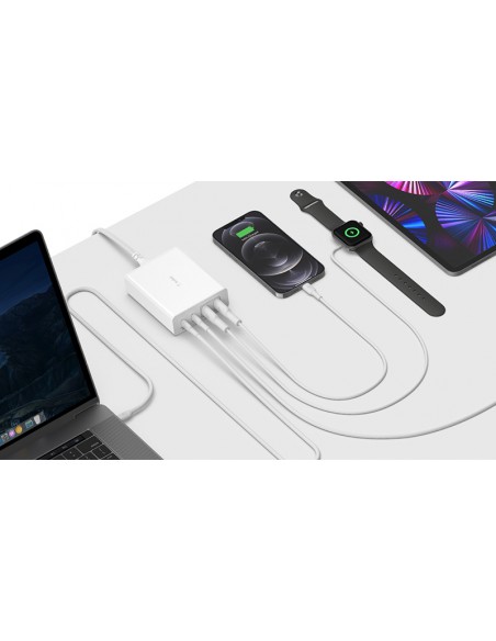 Chargeur GaN 4-Ports BOOST CHARGE Pro 108 W - Blanc