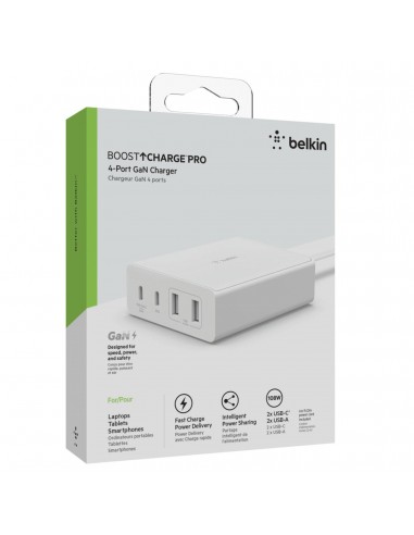 Chargeur GaN 4-Ports BOOST CHARGE Pro 108 W -...