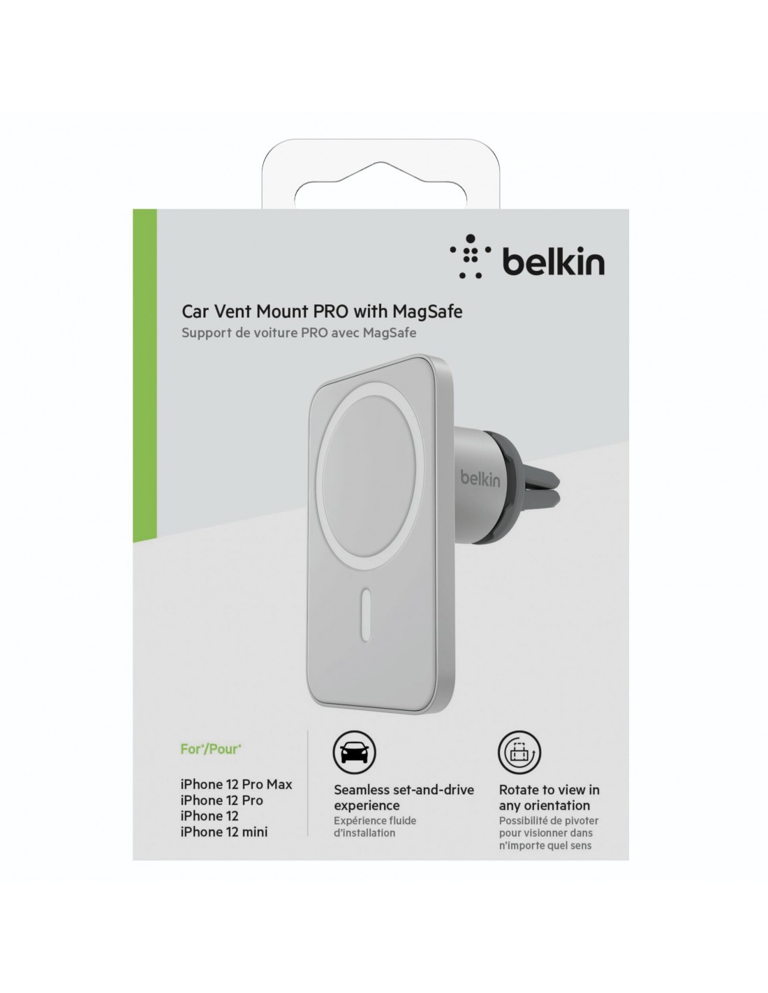 Aperçu du support PRO compatible MagSafe de Belkin pour voiture 🆕