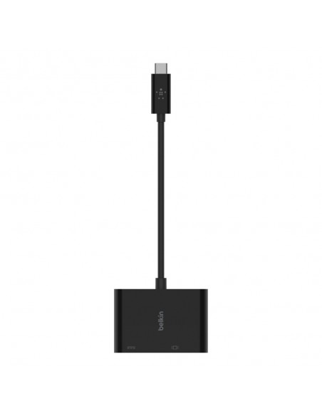 Adaptateur USB-C Vers VGA + Recharge Belkin - Noir