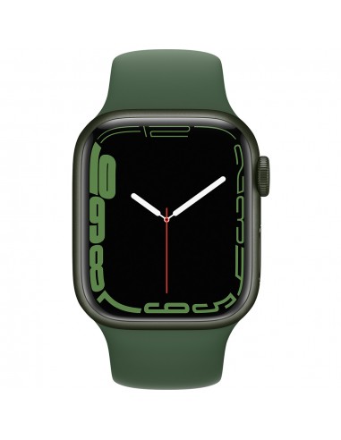 Apple Watch S7 GPS Boîtier alu Vert 41mm Bracelet Sport Vert