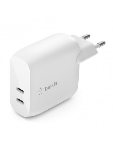 Chargeur Rapide Secteur Belkin 40W (2*USB-C) - Blanc