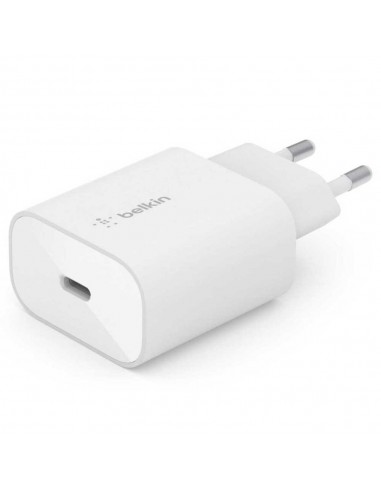 Chargeur Rapide Secteur Belkin USB-C 25W - Blanc