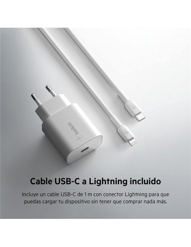 Chargeur Secteur Bekin USB-C PPS 25W + Câble...