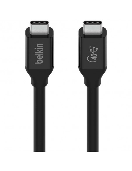 Cable USB4 (USB-C Vers USB-C) Belkin 100W 0.8M - noir