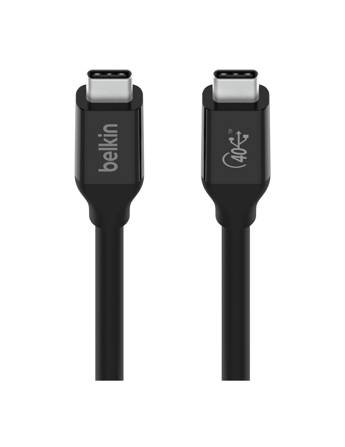 Câble USB4 (USB-C Vers USB-C) Belkin 100W 0.8M - noir