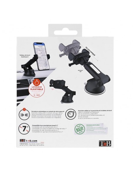 Support Voiture Tlscopique T'nB - Noir