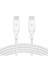 Câble USB-C Vers USB-C Belkin 100W 2M - Blanc