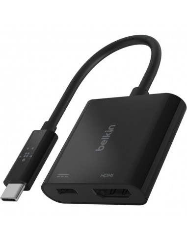 Adaptateur USB-C Vers HDMI avec Jusqu'à 60W d'alimentation - Noir