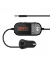 metteur TuneCast¨ 3,5 mm vers FM avec chargeur de voiture - Noir