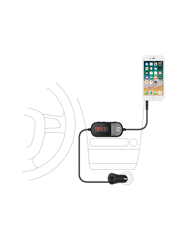 metteur TuneCast¨ 3,5 mm vers FM avec chargeur...