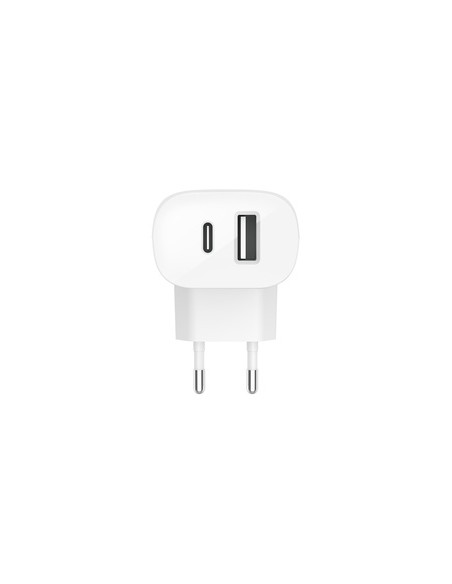 Chargeur Rapide Secteur Belkin 32W (20W USB-C / 12W USB-A) - Blanc