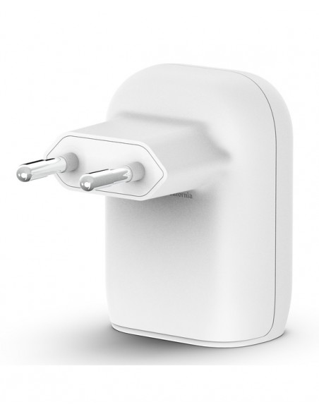 Chargeur Rapide Secteur Belkin 32W (20W USB-C / 12W USB-A) - Blanc
