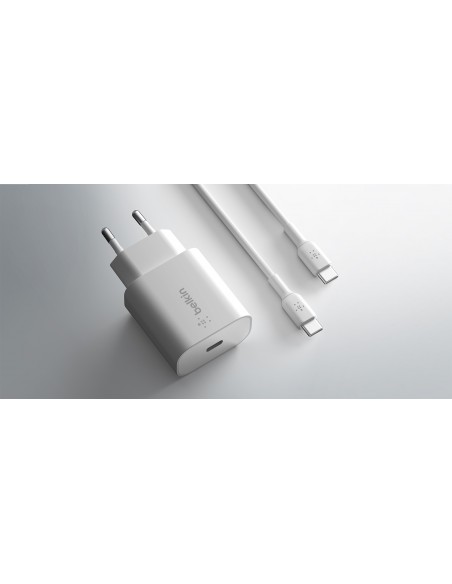 Chargeur Secteur Belkin USB-C 25W avec PPS + Câble USB-C vers USB-C