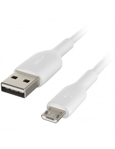 CABLE MICRO USB VERS USB BLANC