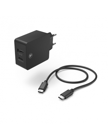 Chargeur HAMA USB-C / USB-A 30W - Noir