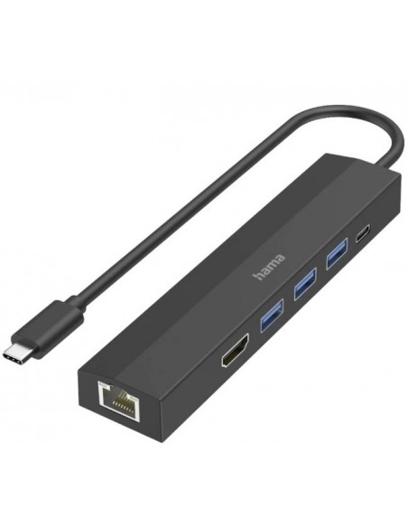 Hub USB-C Hama  6 Ports 3 USB-A / USB-C / HDMI / ETHERNET