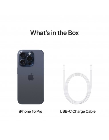 iPhone 15 Pro 128 Go - Titane Bleu