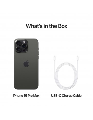 iPhone 15 Pro Max 256GB - Black Titanium
