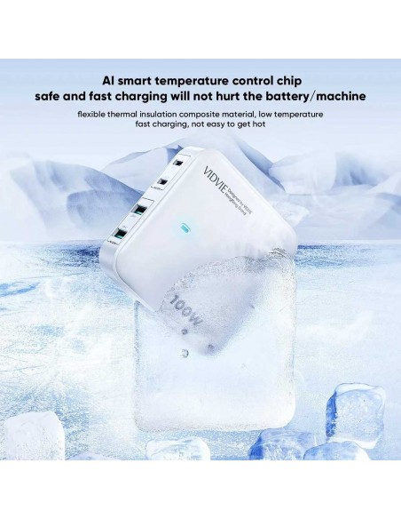 Multi Chargeur VIDVIE 2*Ports USB/ 2*Type-C 100W Super Fast Charging