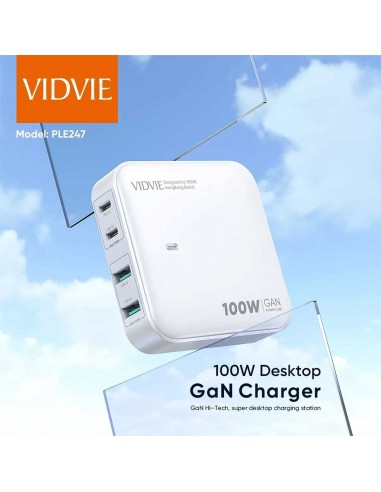 Multi Chargeur VIDVIE 2*Ports USB/ 2*Type-C...