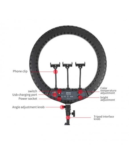 Selfie Ring Light Professionnel FM-21R 21"