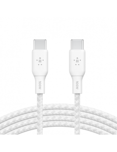 Câble USB-C Vers USB-C Belkin 100W 2M - Blanc 2