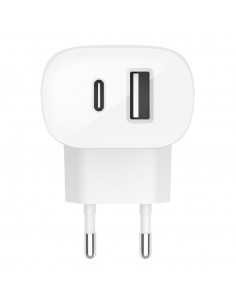 Chargeur rapide secteur BELKIN Double port USB-C / USB - 37W - Blanc 2