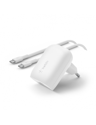 Chargeur Rapide Secteur Belkin USB-C + Cable USB-C Vers USB-C 30W