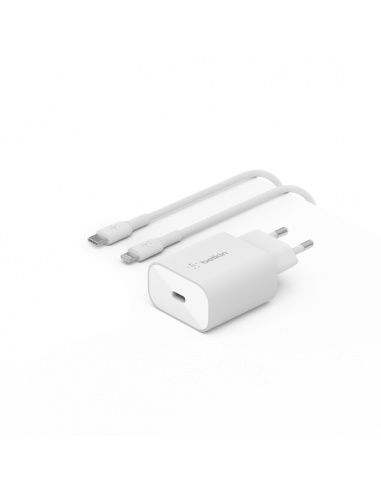 Chargeur Secteur Belkin USB-C PPS 25W + Câble USB-C Vers Lightning