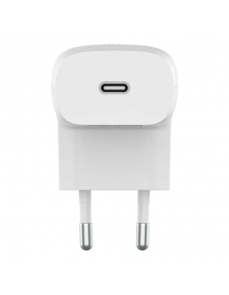 Chargeur Rapide Secteur Belkin USB-C 20W - Blanc