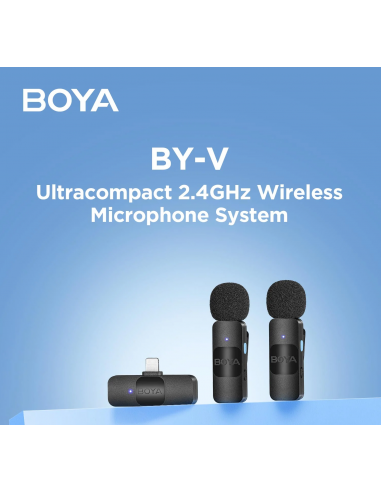 Double Micro Cravate Boya BY-V20, sans Fil...