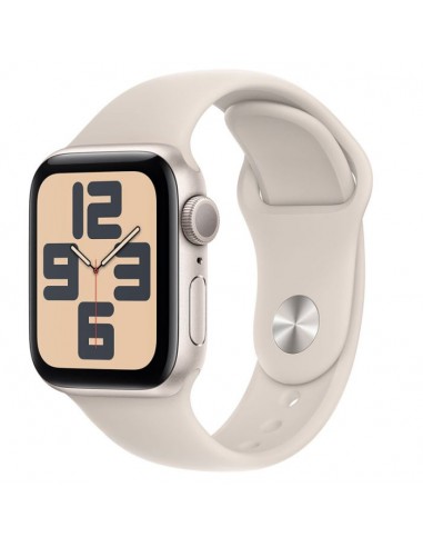 Apple Watch SE GPS 44mm Starlight | Boîtier Aluminium et Bracelet Sport