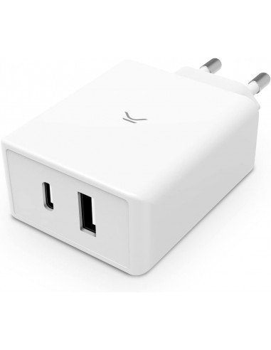 Chargeur Ultra-Rapide Secteur KSIX USB-C 45W - Blanc