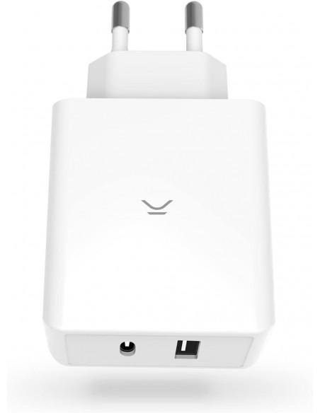 Chargeur Ultra-Rapide Secteur KSIX USB-C 45W - Blanc