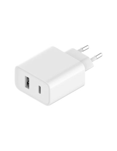 Chargeur Secteur Rapide Mi 33W (Type-A + Type-C) - Blanc