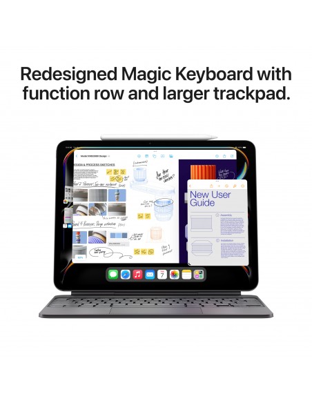 iPad Pro 11" M4 WiFi+Cellular 256GB with standard glass-Silver